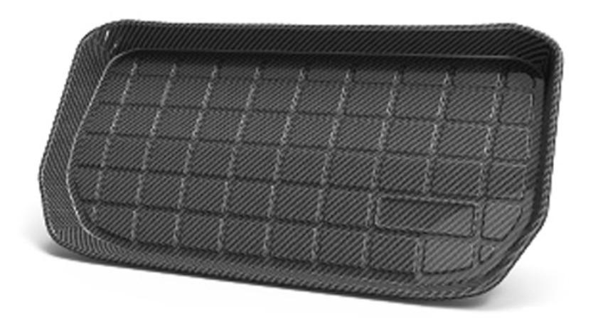 X-CAR Carbon Fiber Style Heavy Duty Front Cargo Trunk Cover Mat Tesla Model 3 2019-2023
