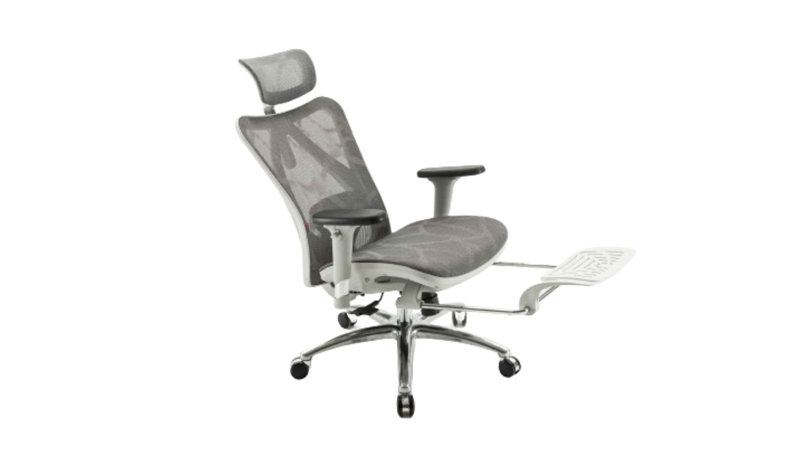 Sihoo M57 Mesh Ergonomic Office Chair with Built-In Footrest - Grey