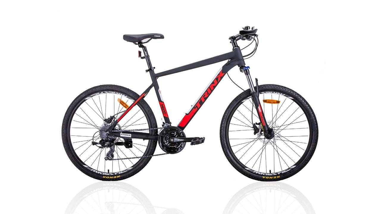 Trinx M600 21inch 24 Speed Mountain Bike Matt Black/Red Harvey