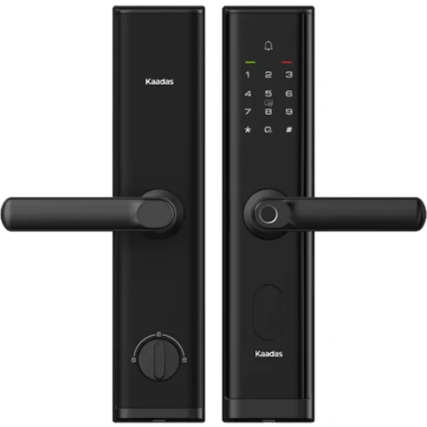 Kaadas M7-W Lever Wi-Fi, Fingerprint and PIN Smart Door Lock - Black