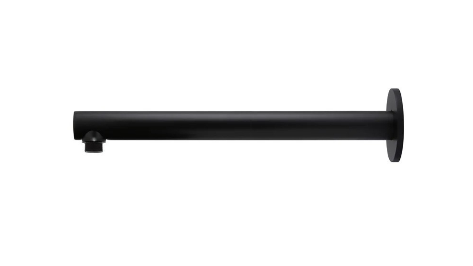 Meir Round 400mm Wall Shower Arm - Matte Black