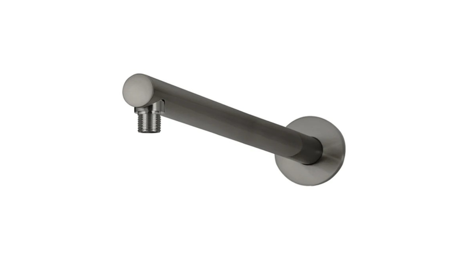 Meir Round 400mm Wall Shower Arm - PVD Shadow Gunmetal