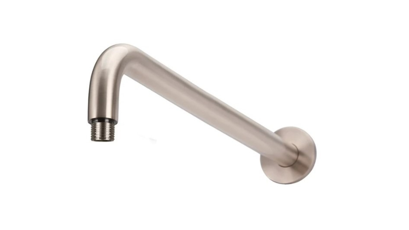 Meir Round Wall Shower Curved Arm - Champagne