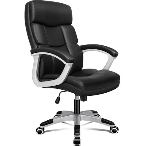 ALFORDSON Office Chair Executive PU Leather Black