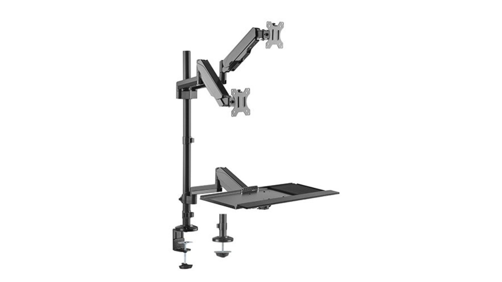 Brateck Gas Spring SitStand Workstation Dual Monitors Mount 17inch