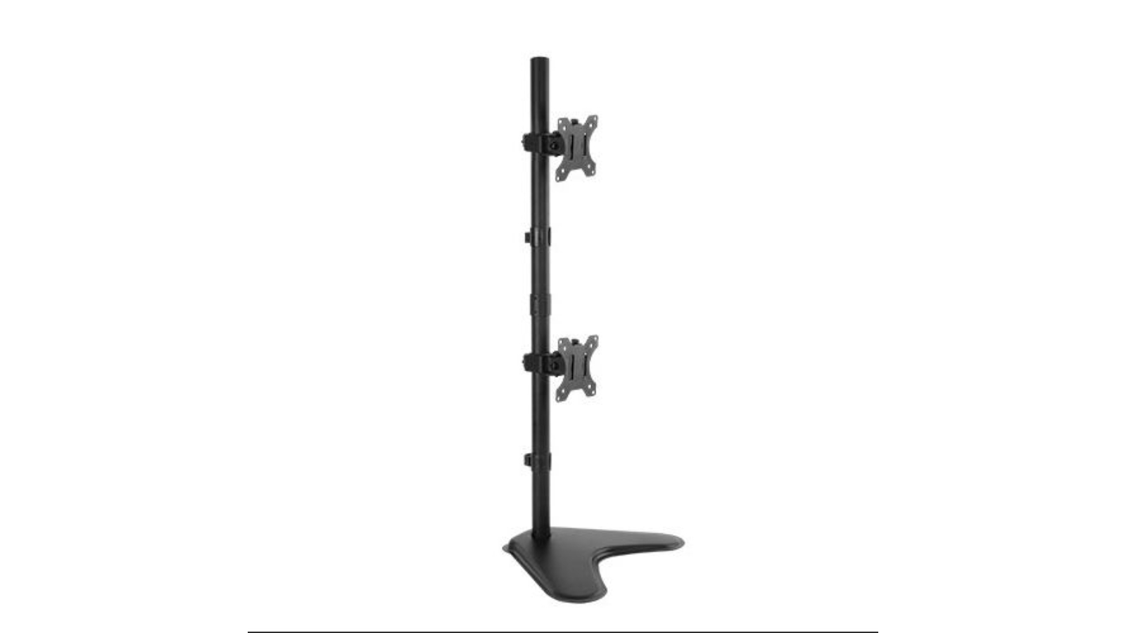 Brateck Dual Free Standing Screens Economical Double Joint Articulating Steel Monitor Stand - 13inch - 32inch Monitors VESA 100x100