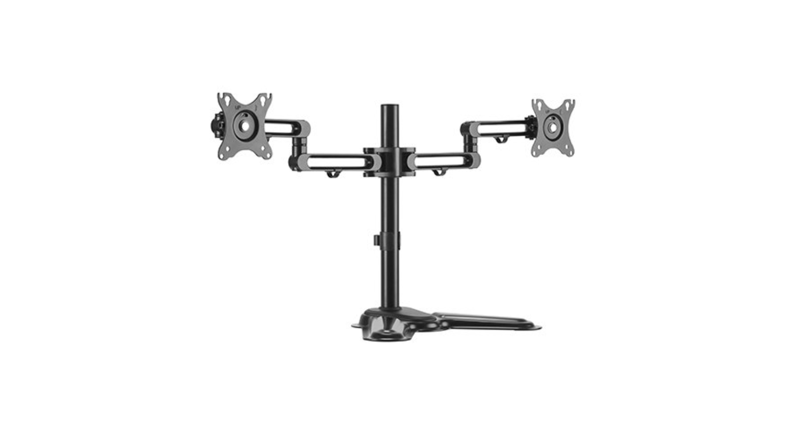 Brateck Dual Monitor Pole-Mounted Monitor Arm With USB - 17inch - 32inch Monitors