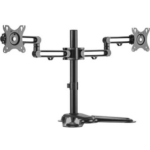 Brateck Dual Monitor Pole-Mounted Monitor Arm With USB - 17inch - 32inch Monitors