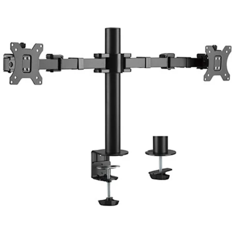 Brateck Dual Monitors Affordable Steel Articulating Monitor Arm - 17inch - 32inch Monitors