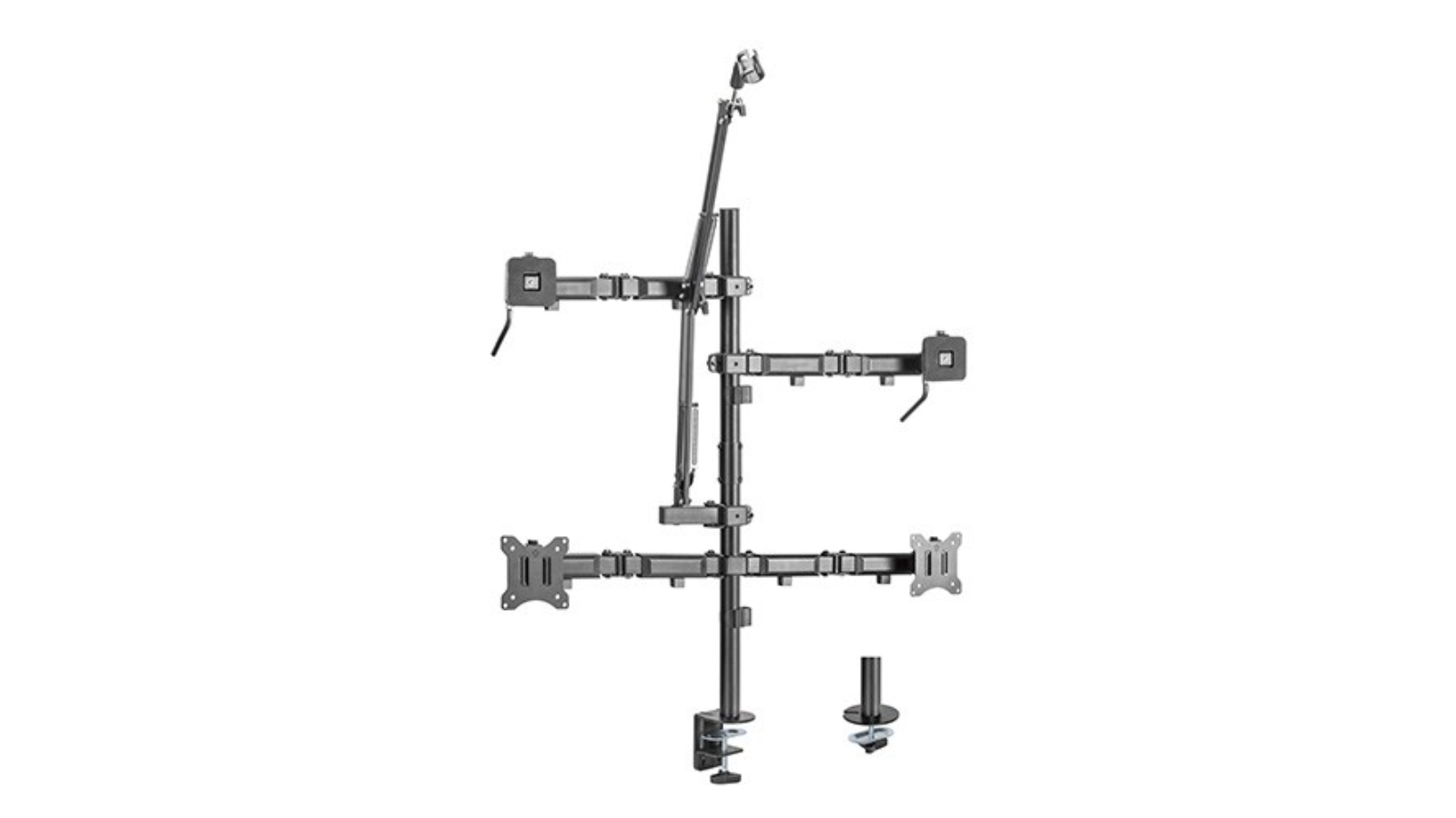 Brateck Dual-Monitor All-in-One Studio Setup Desktop Mount Fit - 17inch - 32inch