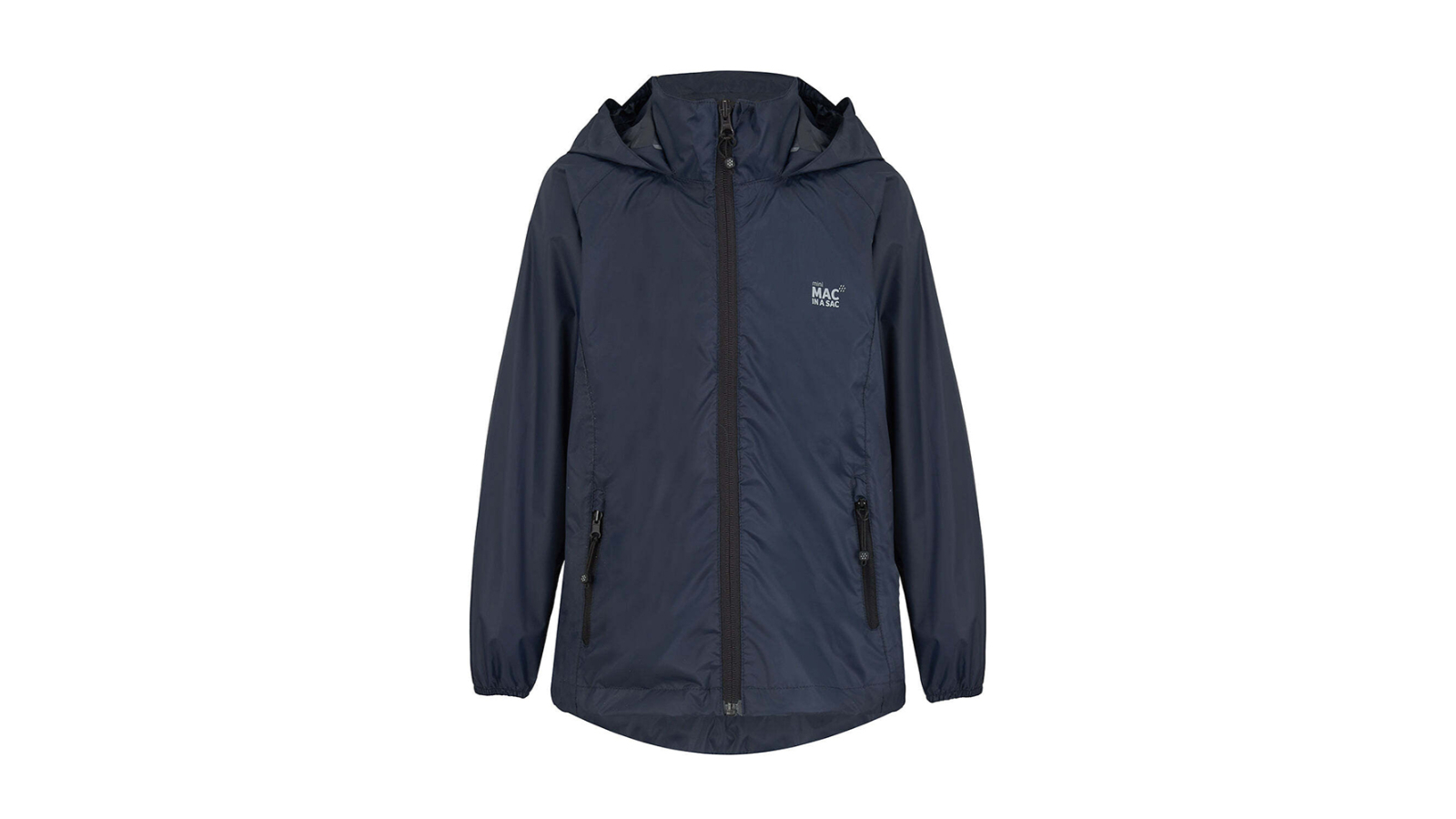Mac in a Sac Unisex Kids Waterproof Outer Navy Jacket - 5-7year