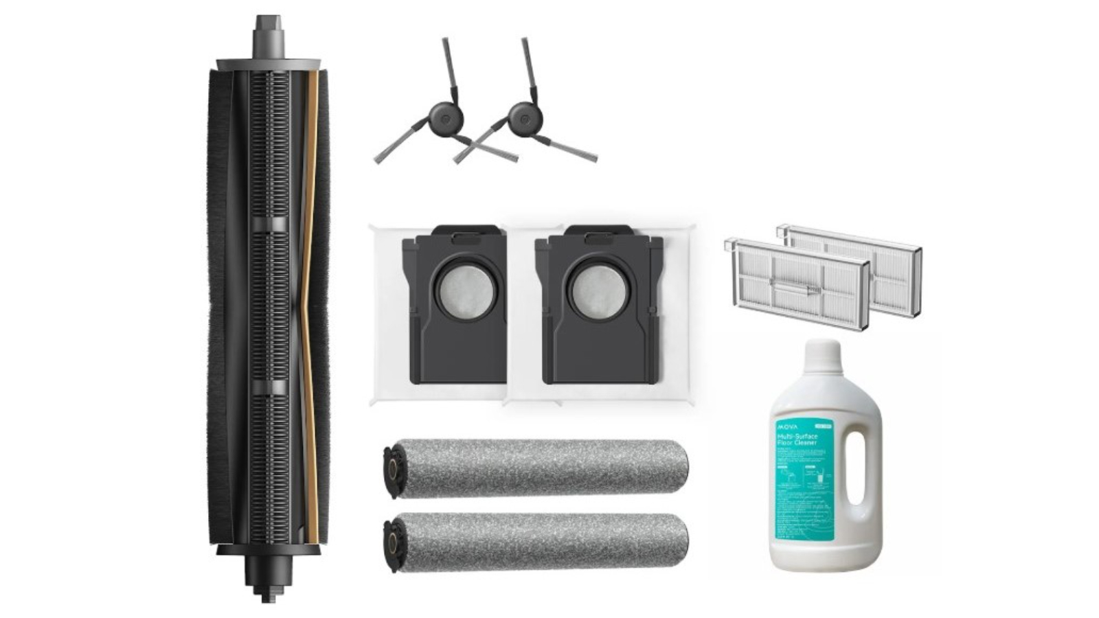 Mova S Series Robot Vacuum and Mop 10 Piece Auxiliary Cleaning Kit