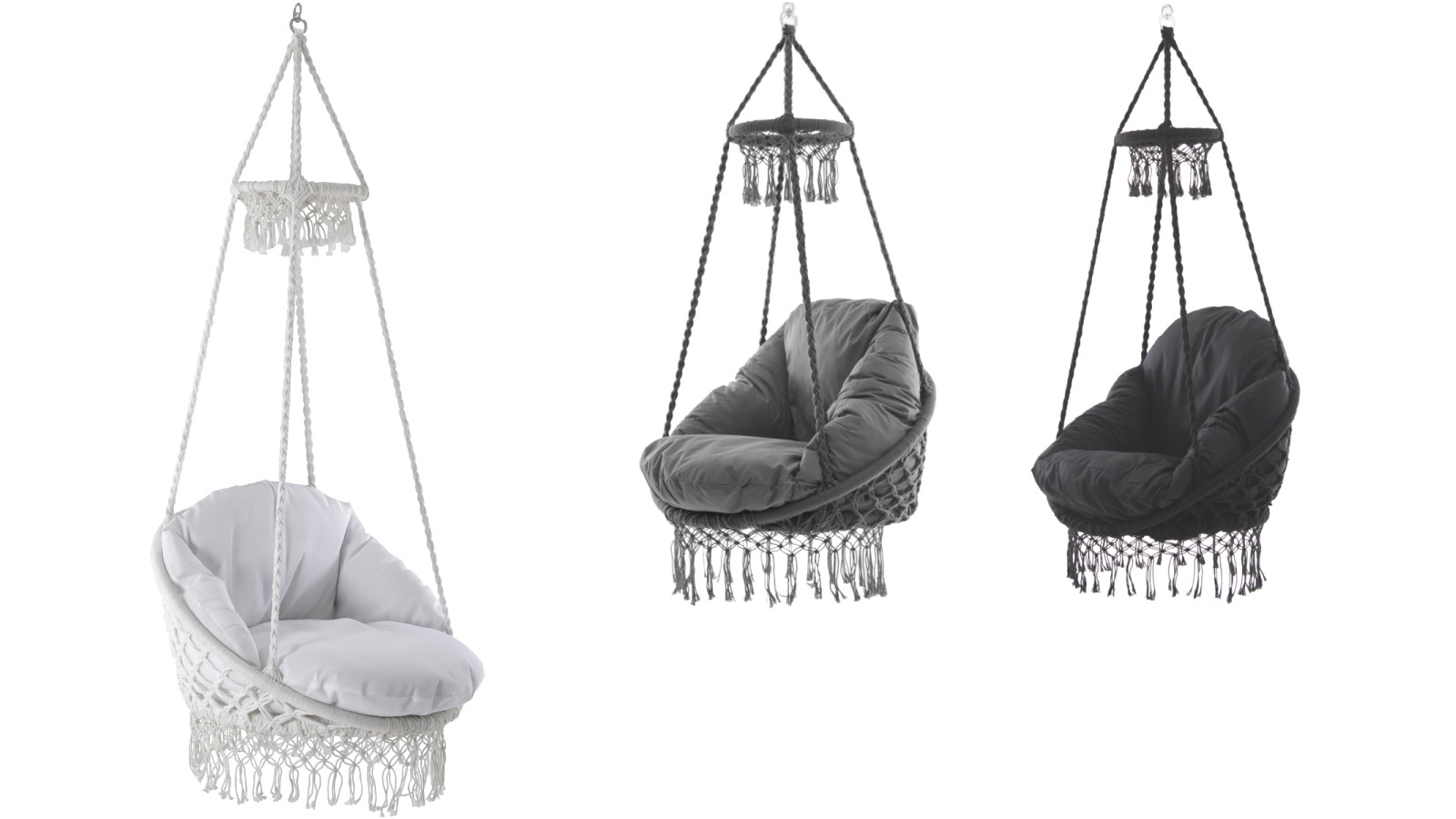 Vivere Macrame Hanging Chair Harvey Norman