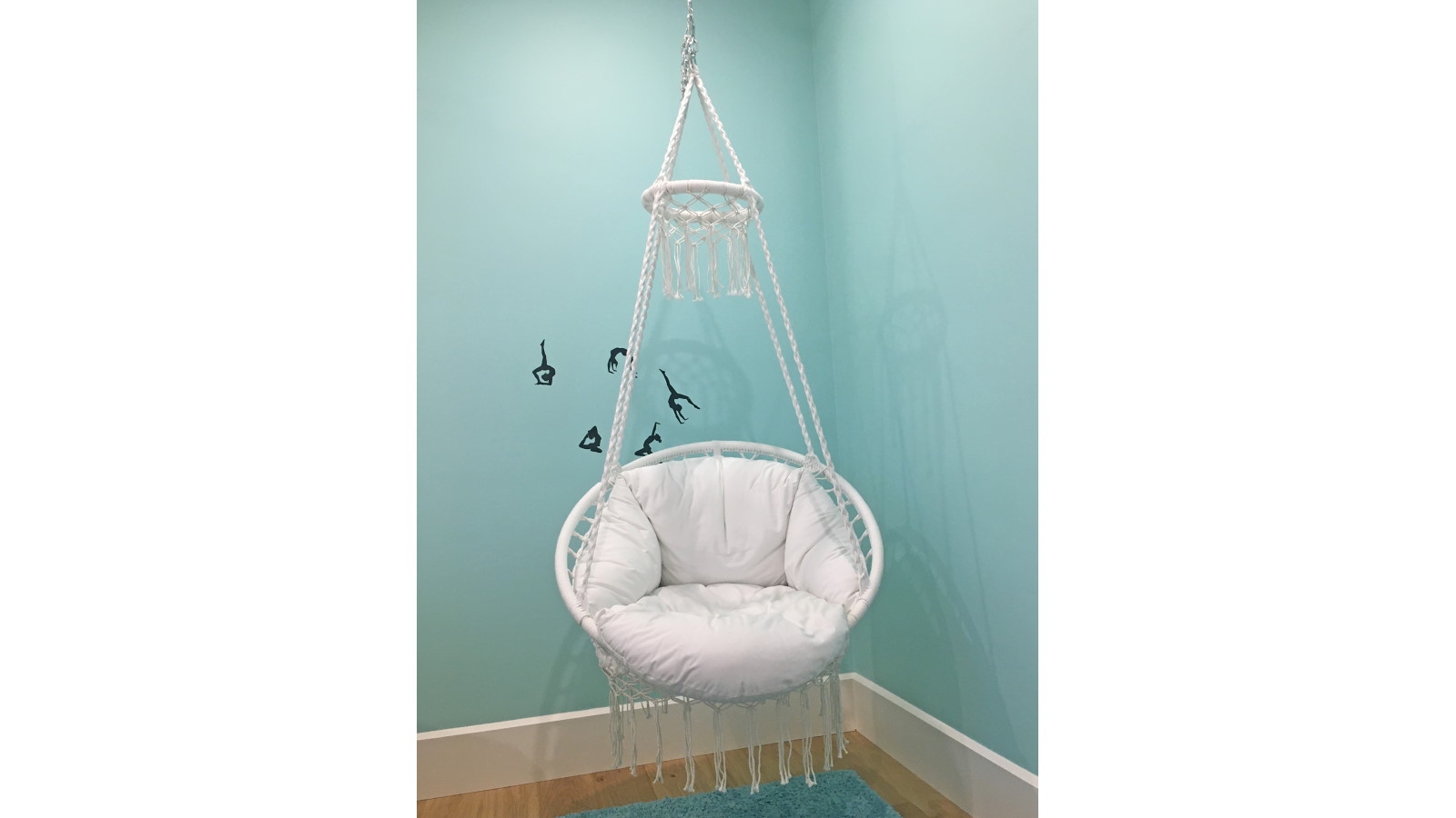 Vivere Macrame Hanging Chair White Harvey Norman