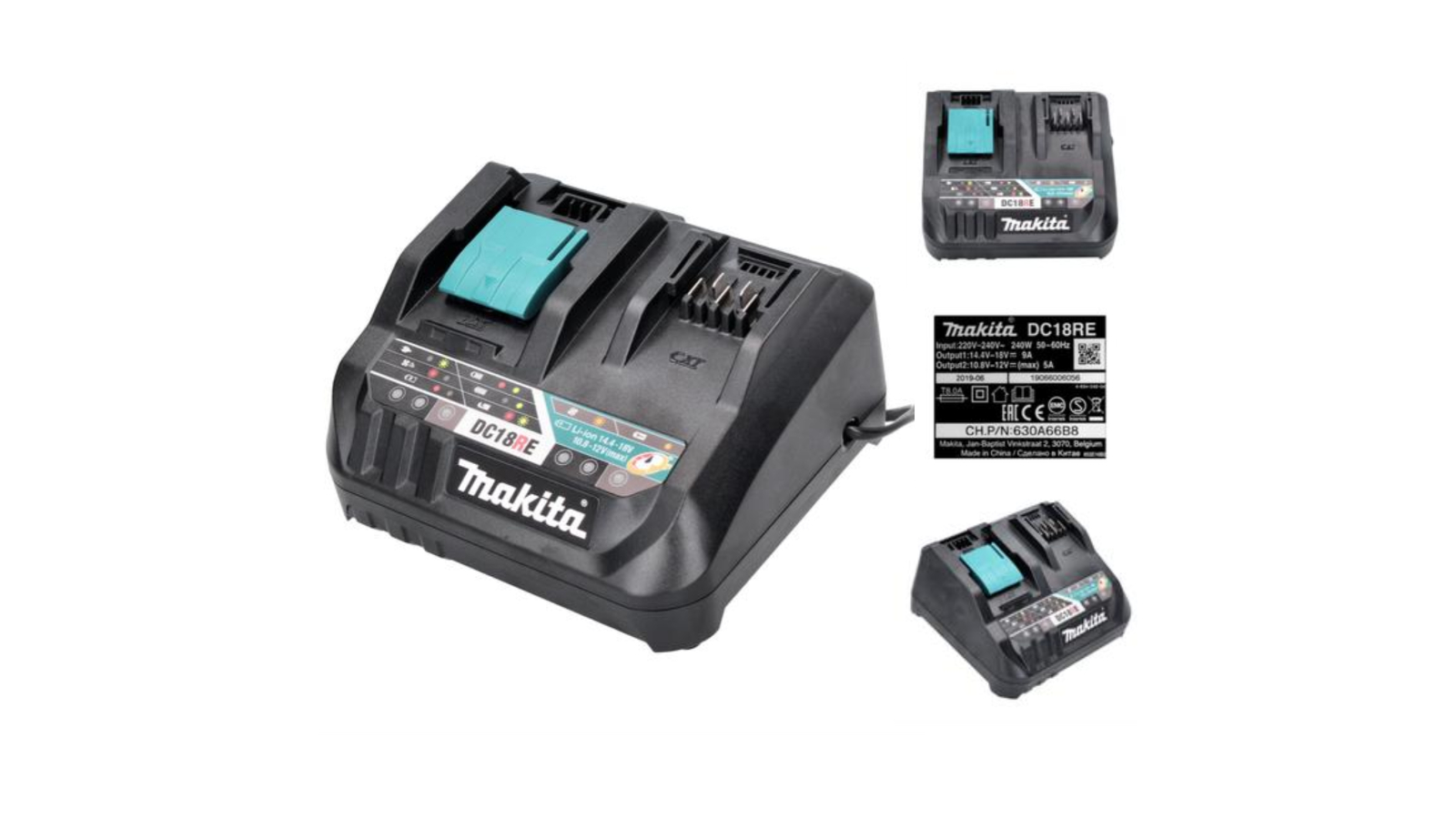 Makita 18V/12V Compatible Dual Voltage Rapid Charger