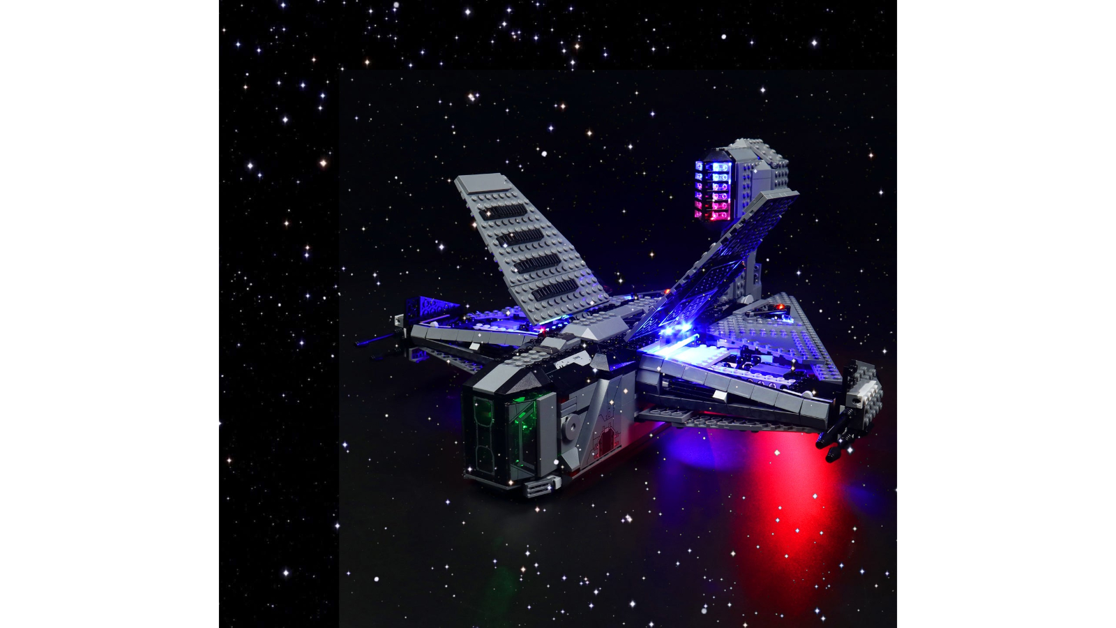 Brick Shine Light Kit for Lego The Justifier 75323 Advanced Version