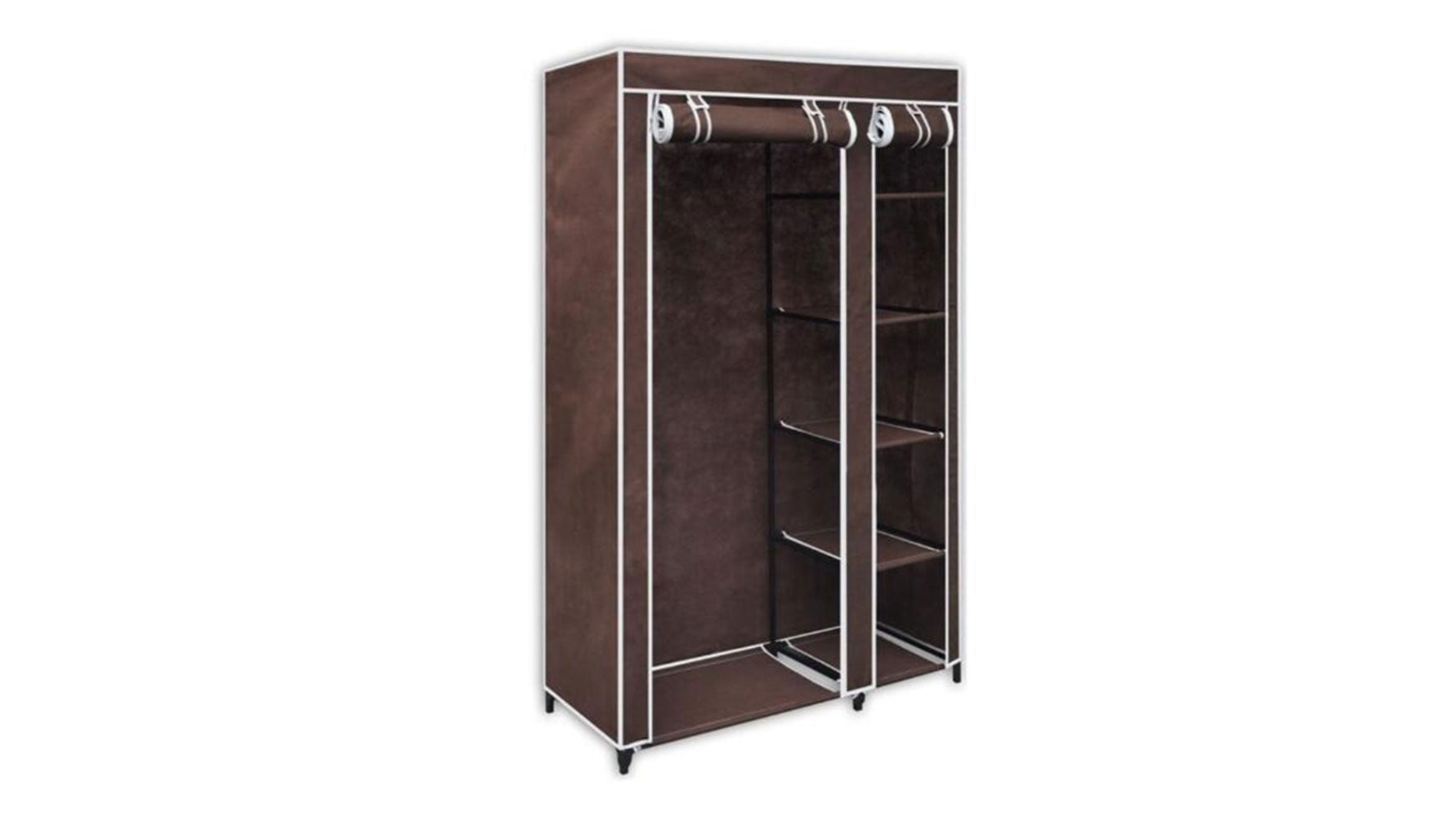 Bargene 5-Shelf Portable Wardrobe - Brown