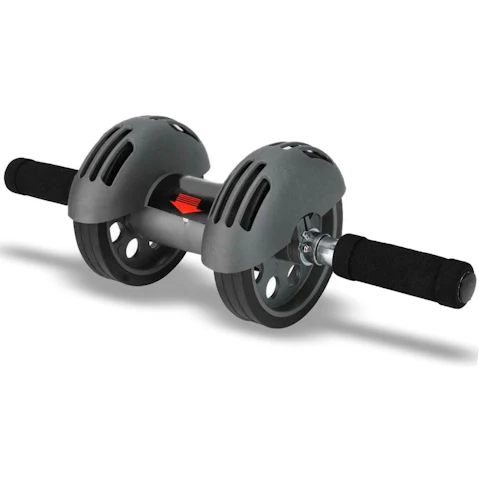 Bargene Exercise Wheel Double AB Roller Fitness Gym with Knee Pad