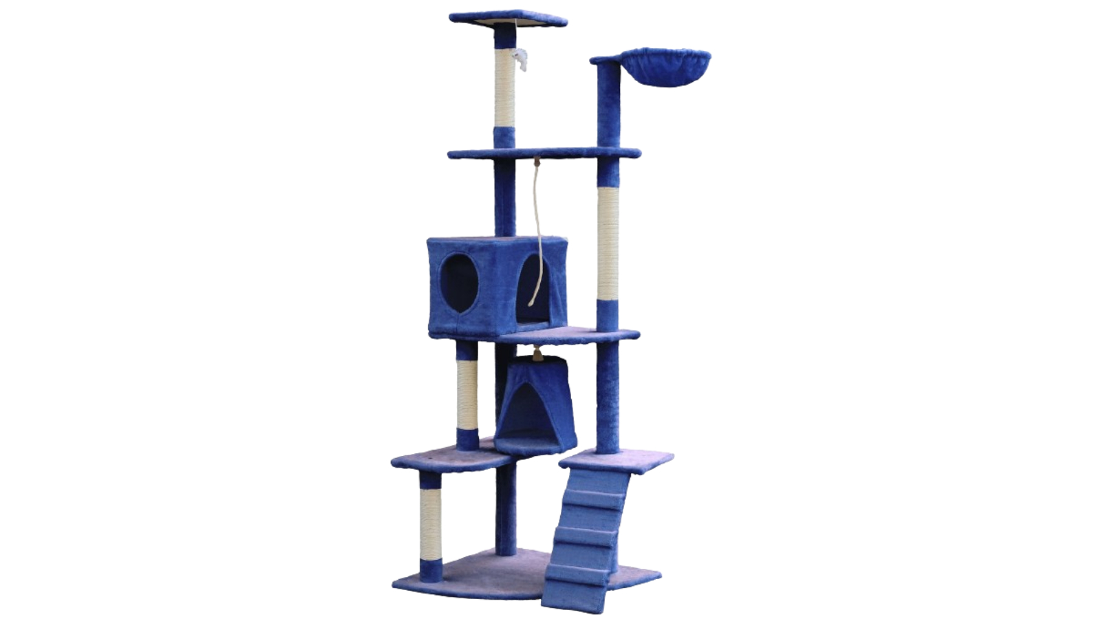 YES4PETS 193cm Cat Scratching Sisal Pole Tower - Blue
