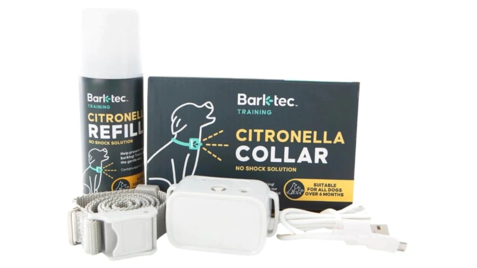Barktec Rechargeable Citronella Spray Collar with Refill Harvey Norman