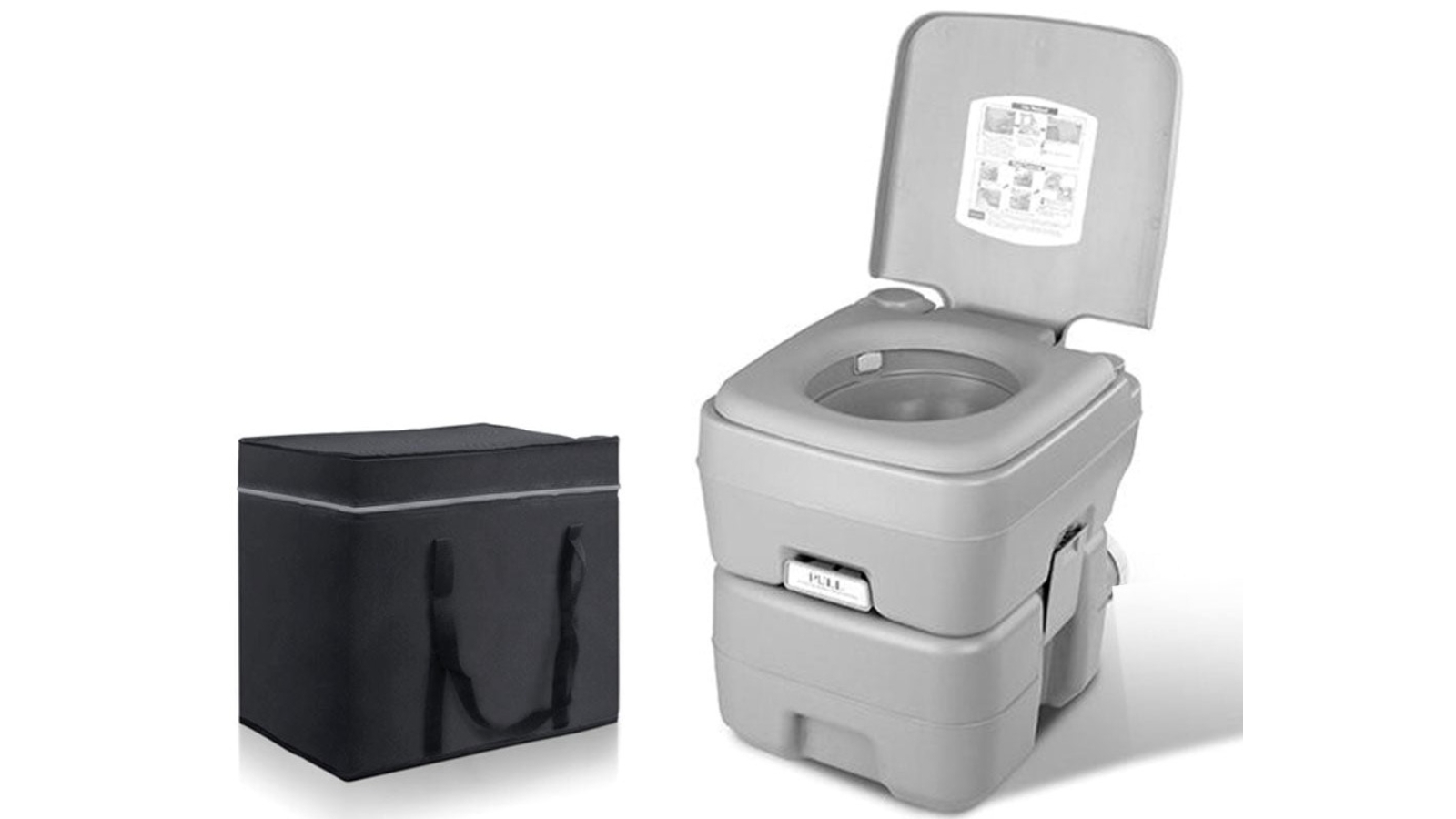 Bargene Outdoor Portable Camping Toilet with Carry Bag - 20Litre