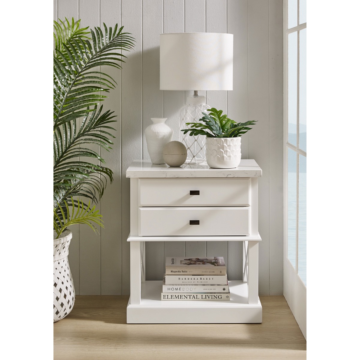 Maine 2-Drawer Bedside Table