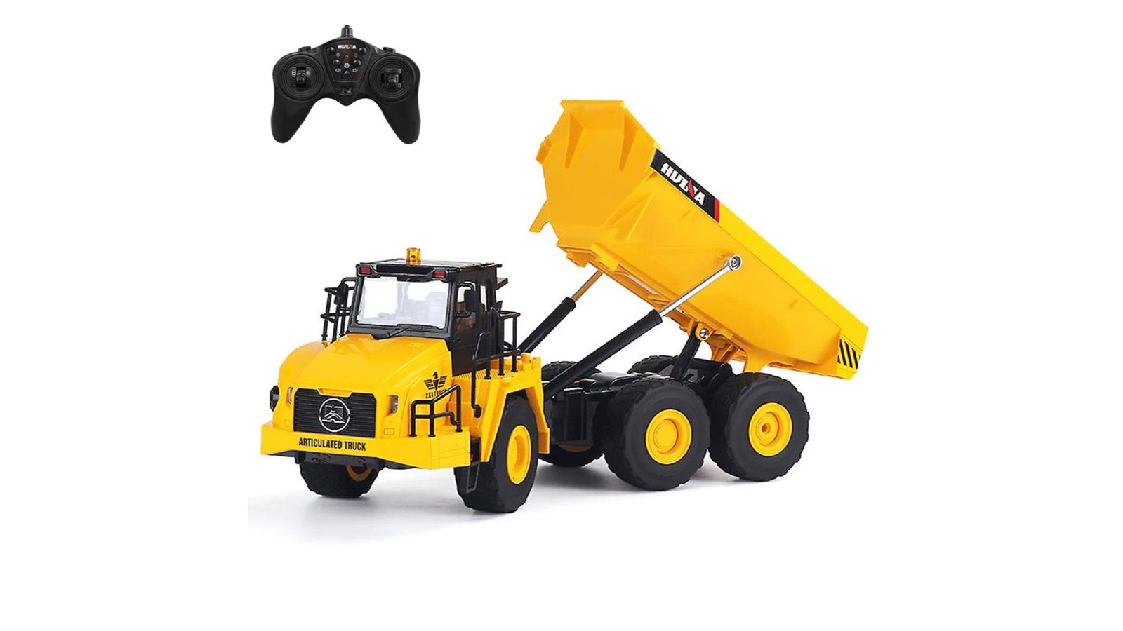 Huina 1553 1/16 RC Dump Truck Construction Toy with LED Lights and Sound