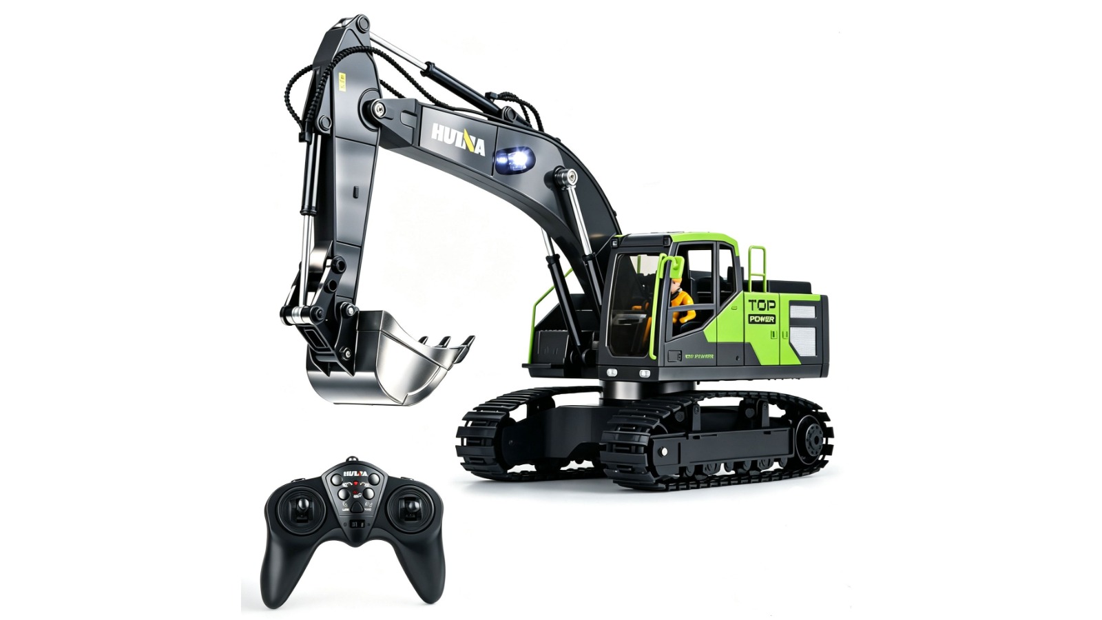 Huina 1/18 13CH Alloy Excavator Construction Vehicle Remote Controlled Toy