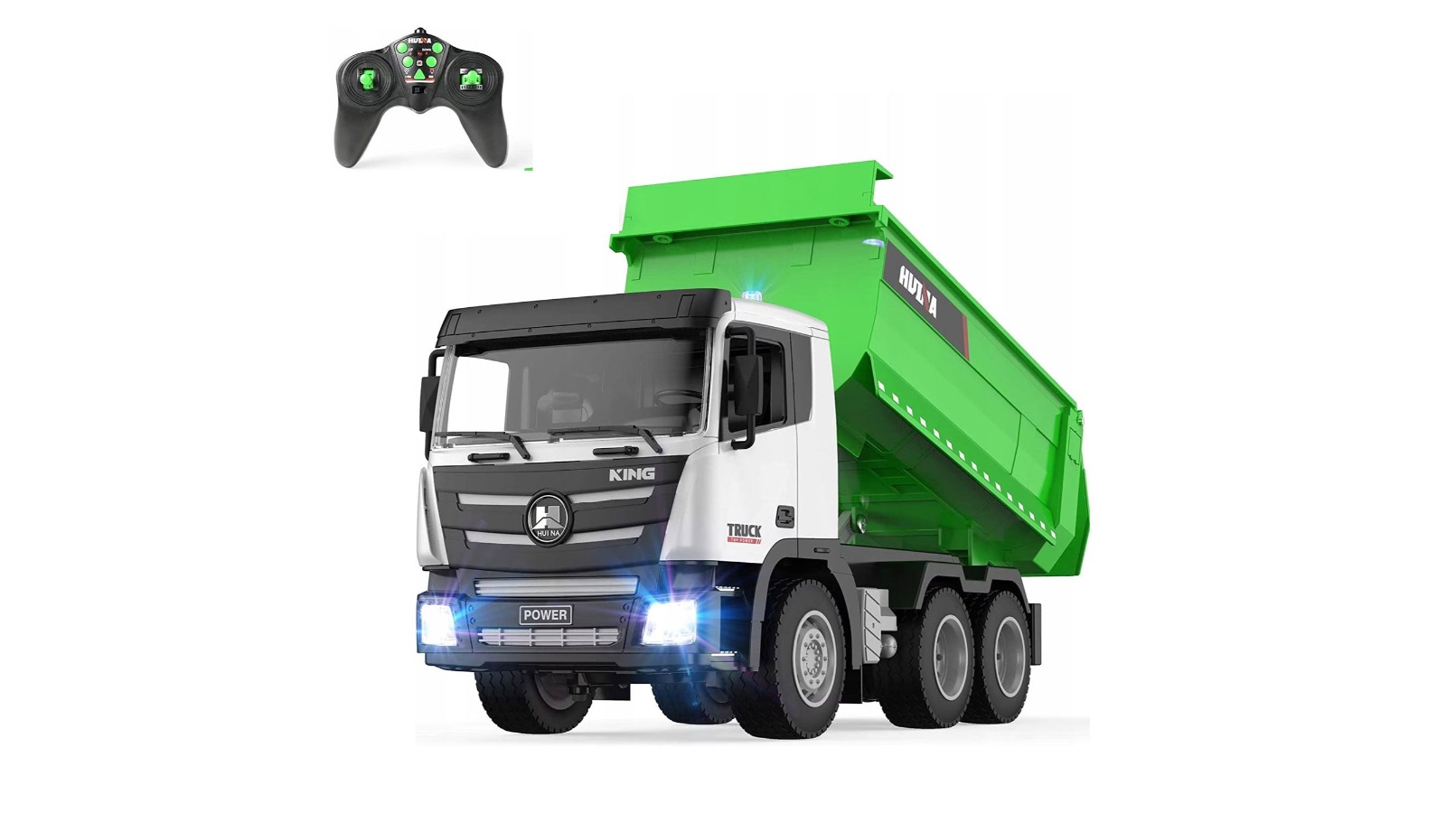 Huina 1/18 RC Engineering Construction Tipper Dump Truck Remote Controlled Toy
