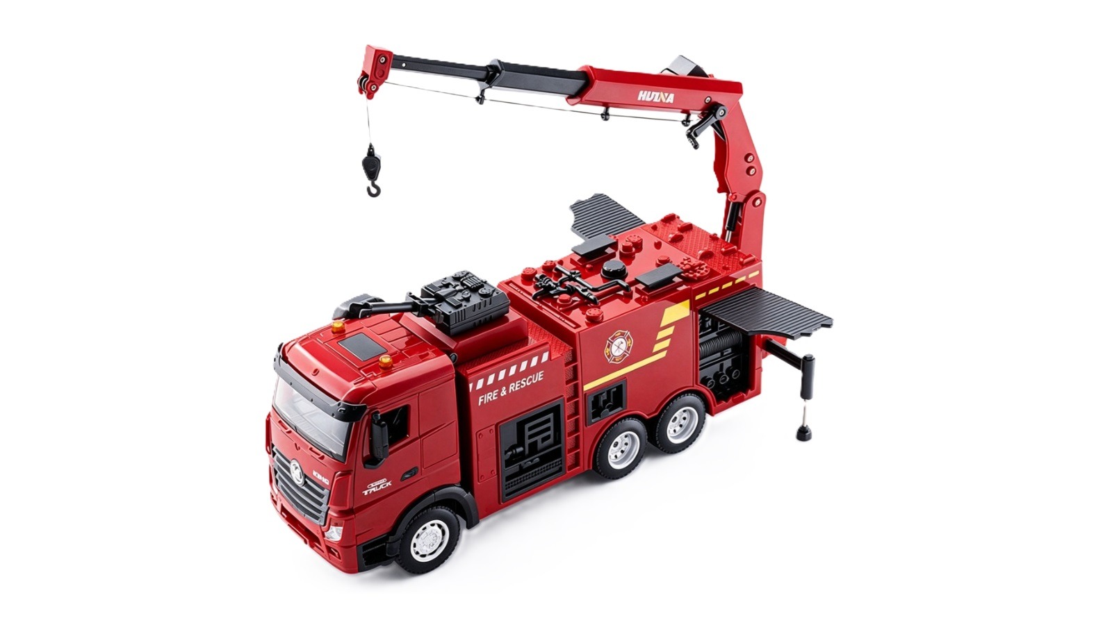 Huina 1/18 9CH Fire Truck Water Spray Remote Controlled Toy