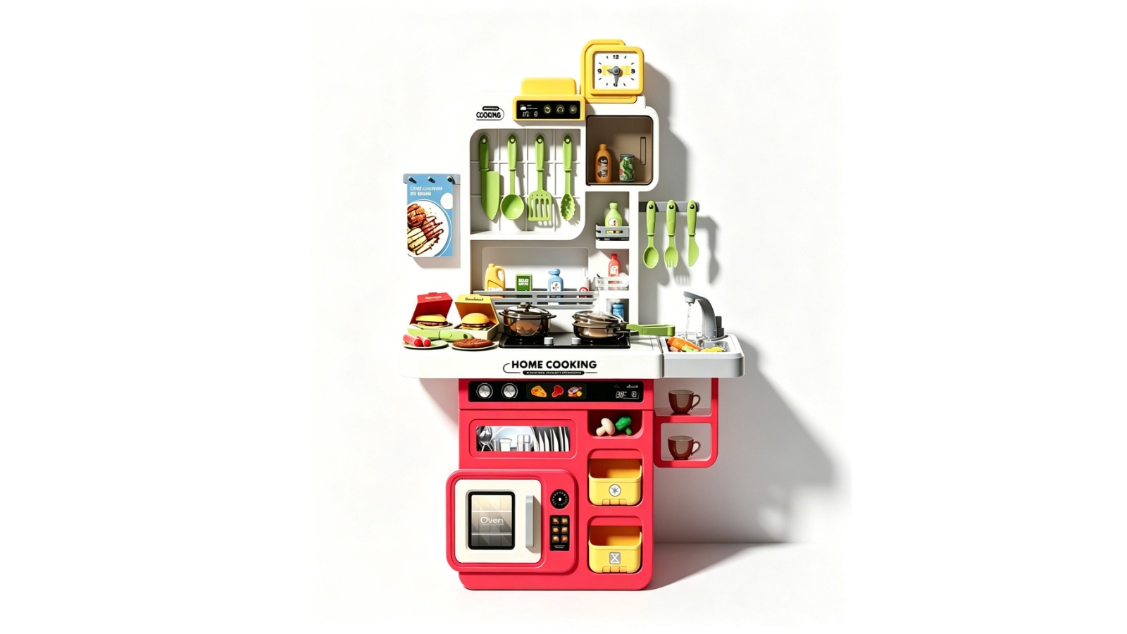 BH Kids Pretend Kitchen Cooking Toy Playset