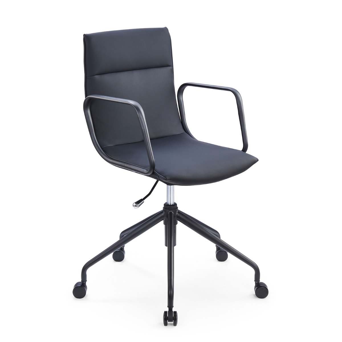 Sabia Height Adjustable Maison Modern Swivel Office Chair - Black