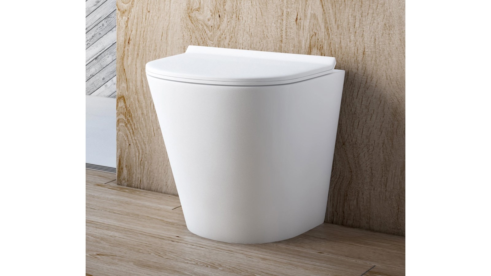 Studio Bagno Manhattan Wall Faced Pan Only - Gloss White 