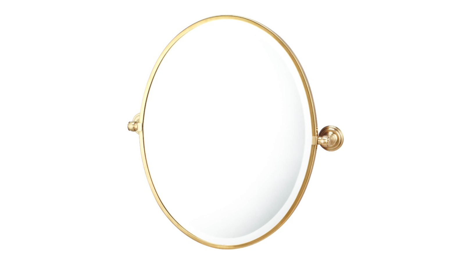Turner Hastings Mayer Pivot Oval Mirror - Brushed Brass