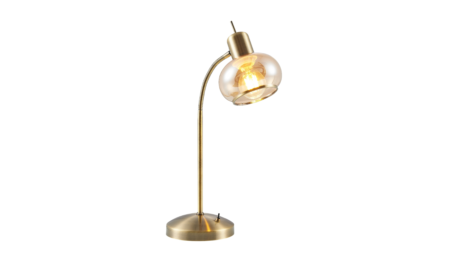 Pretty & Practical Frankfurt Table Lamp with Glass Shade