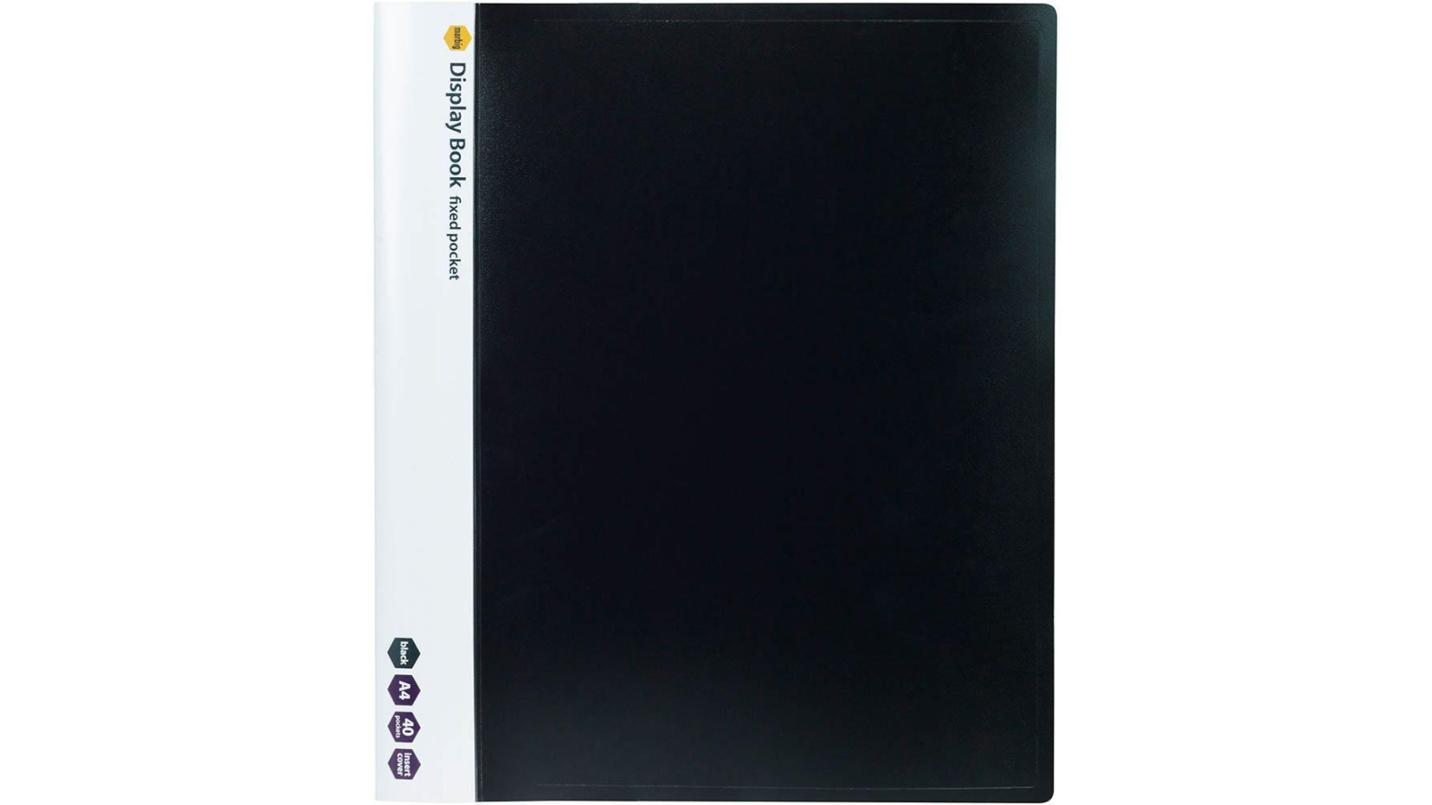 Marbig 40 Pocket A4 Display Book - Black