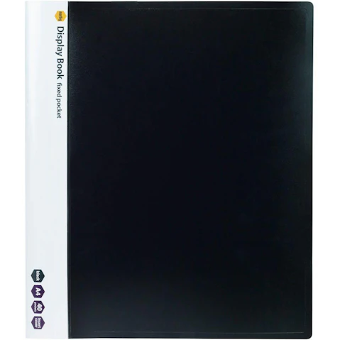 Marbig 40 Pocket A4 Display Book - Black