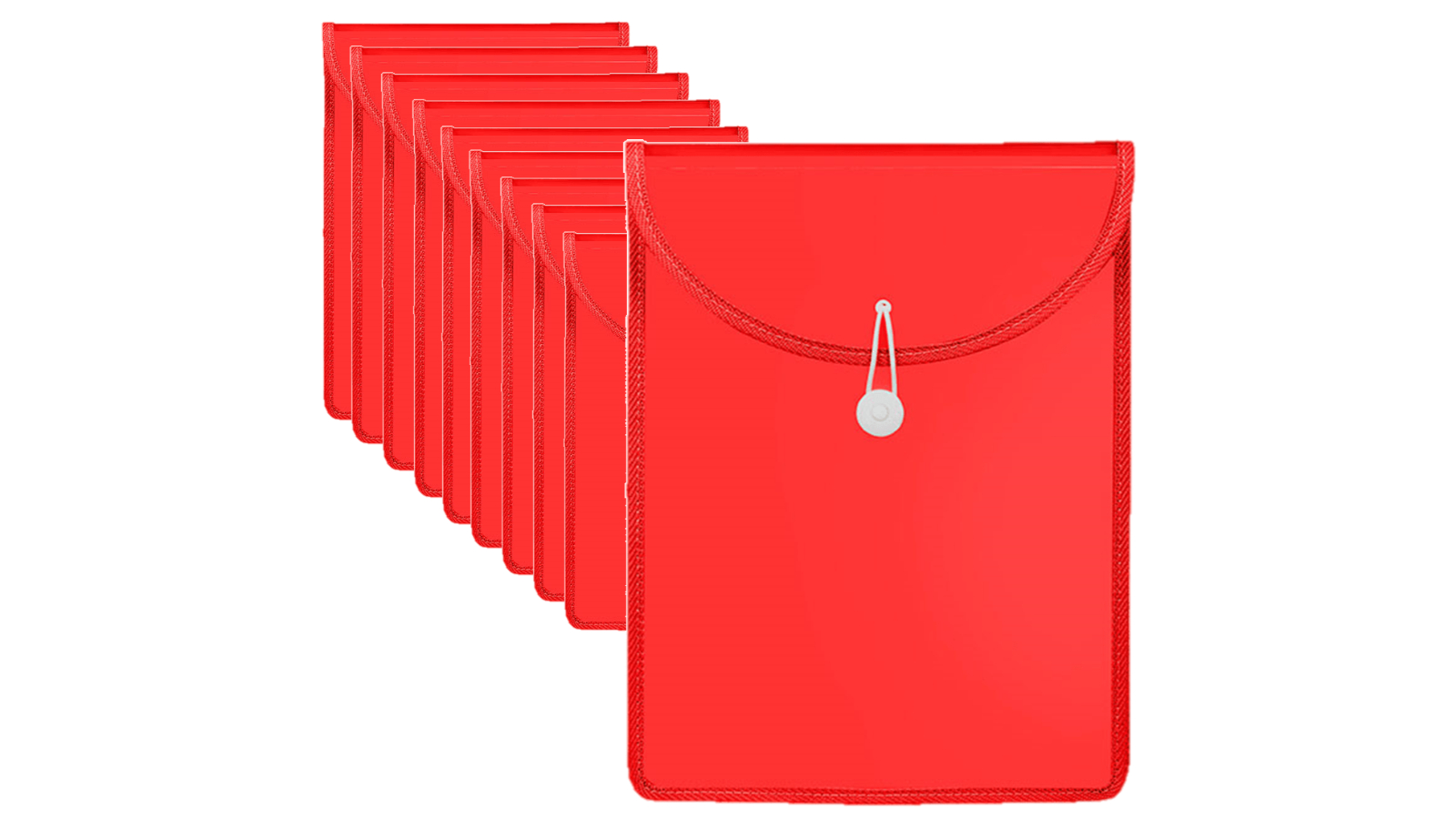 Marbig Pack of 10 Top Load File Folder with PP A4 Elastic Closure - Red ...