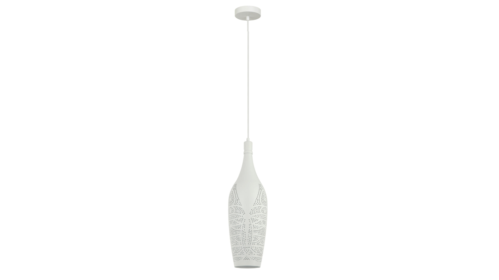 Marrakesh Bohemian White Iron Bottle Pendant Light