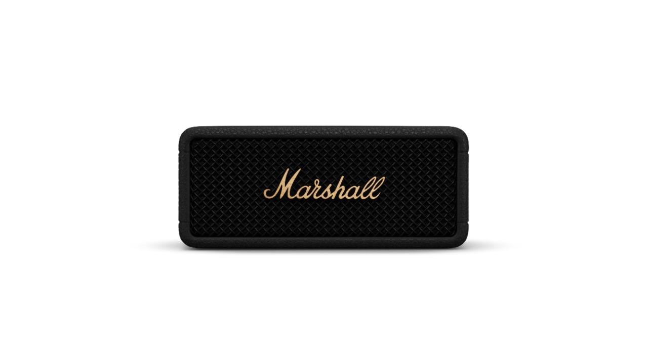 Marshall Emberton III Bluetooth Speaker - Black and Brass