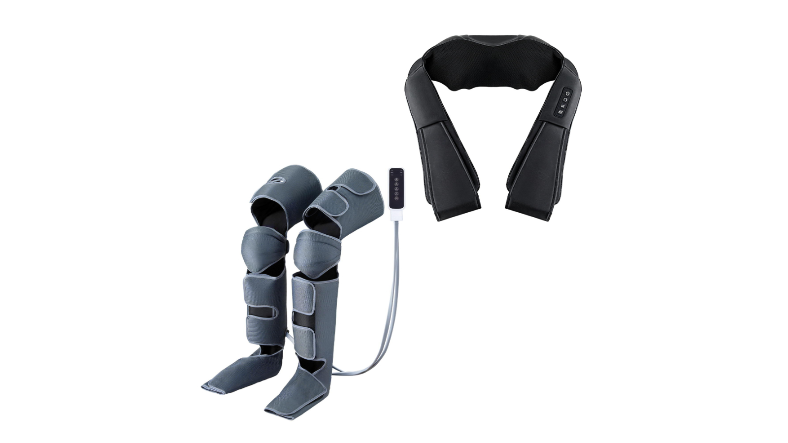 Livemor Electric Leg Foot Air Wrap with Shiatsu Neck Heating Massager
