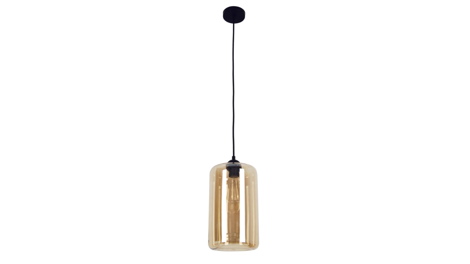 Mason Oblong Glass Interior Pendant Light - Amber