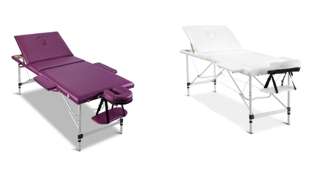 Zenses Portable Aluminium 3 Fold Massage Table - 75cm
