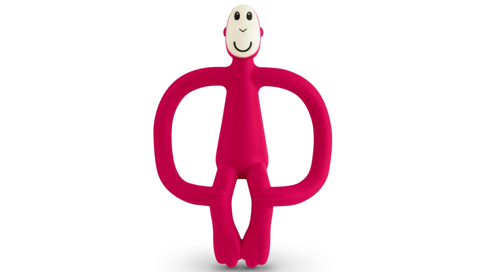 Matchstick Monkey Teething Toy and Gel Applicator - Rubin Red