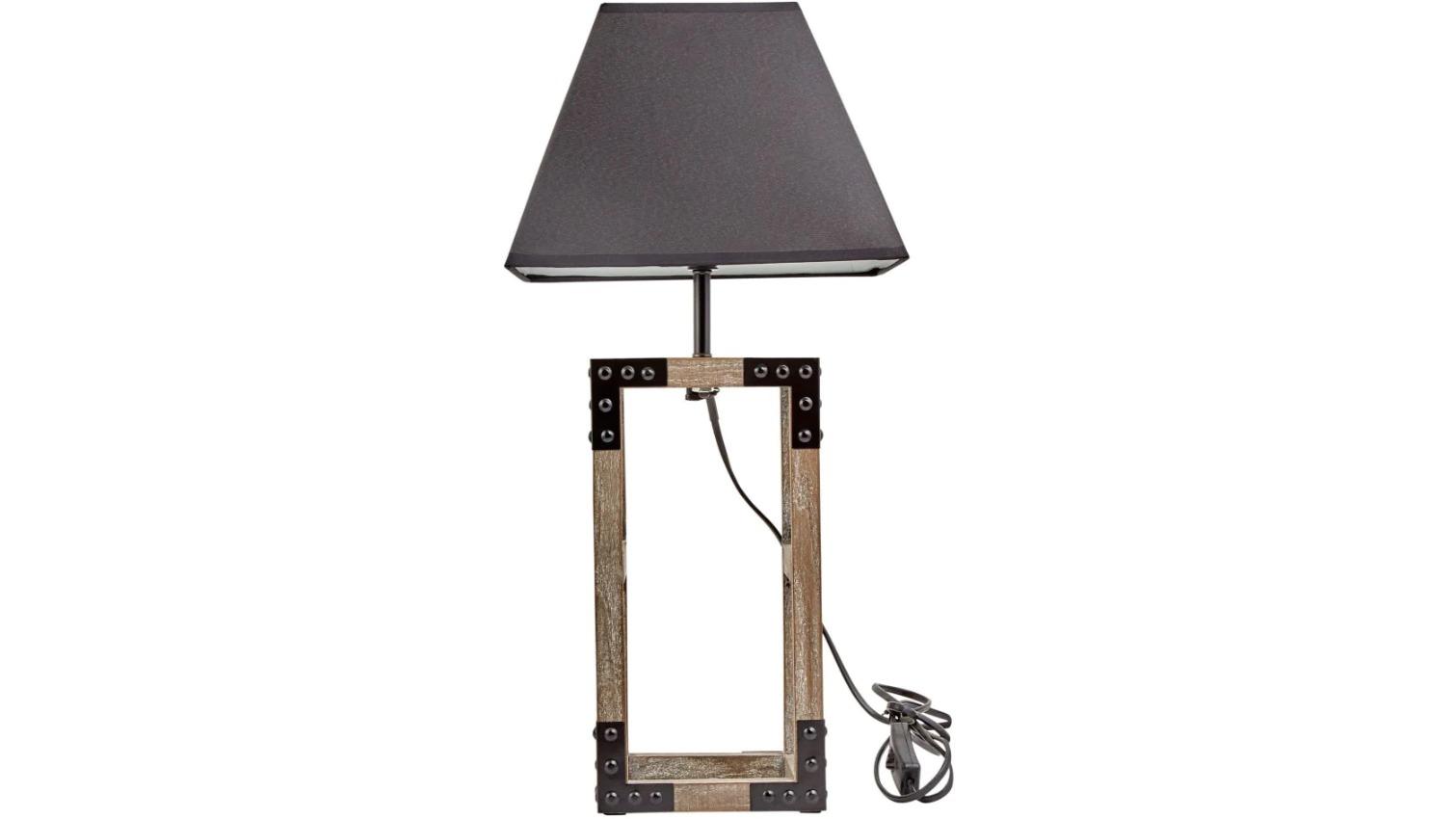 New Oriental Mather Classic Square Table Lamp - Black