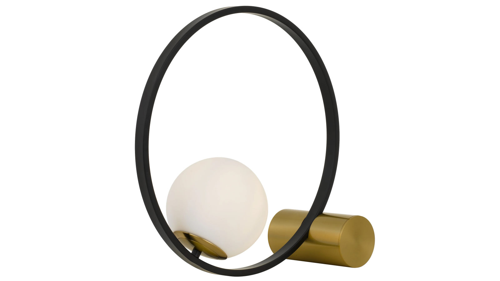 Pretty & Practical Belfast Black and Antique Gold Decorative Lamp