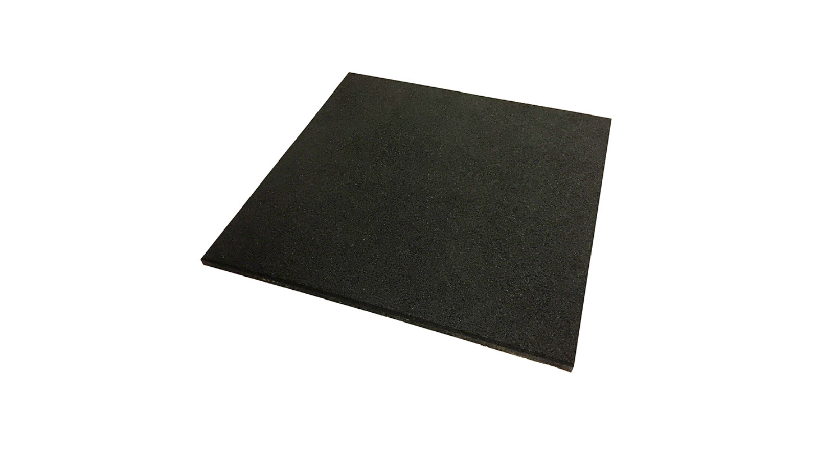 Cyberfit Black Rubber Gym Mat - 1 x 1metre