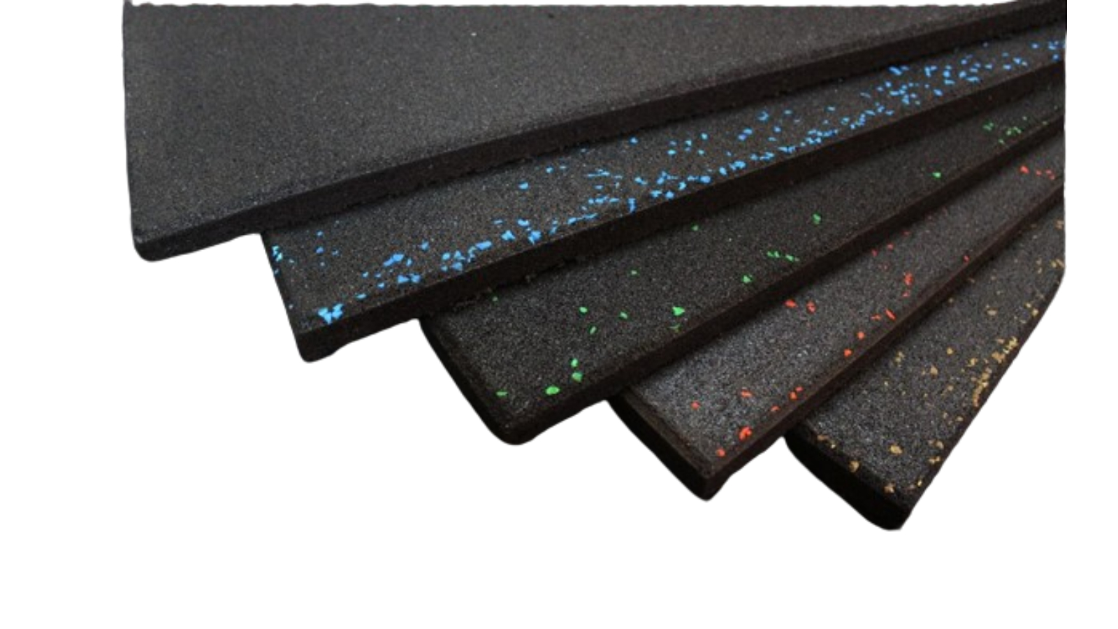 Cyberfit Red Fleck Rubber Floor Tile Gym Mat - 1m x 1m
