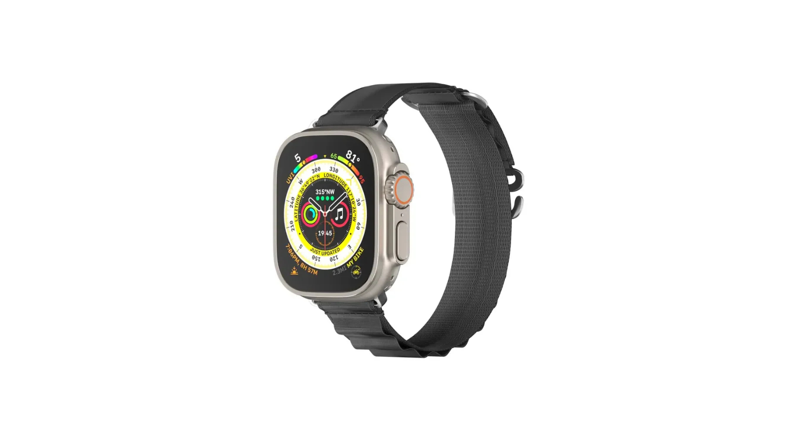 MagEasy Active Sport G-Hook Loop 3.8/4/4.1cm Watch - Black