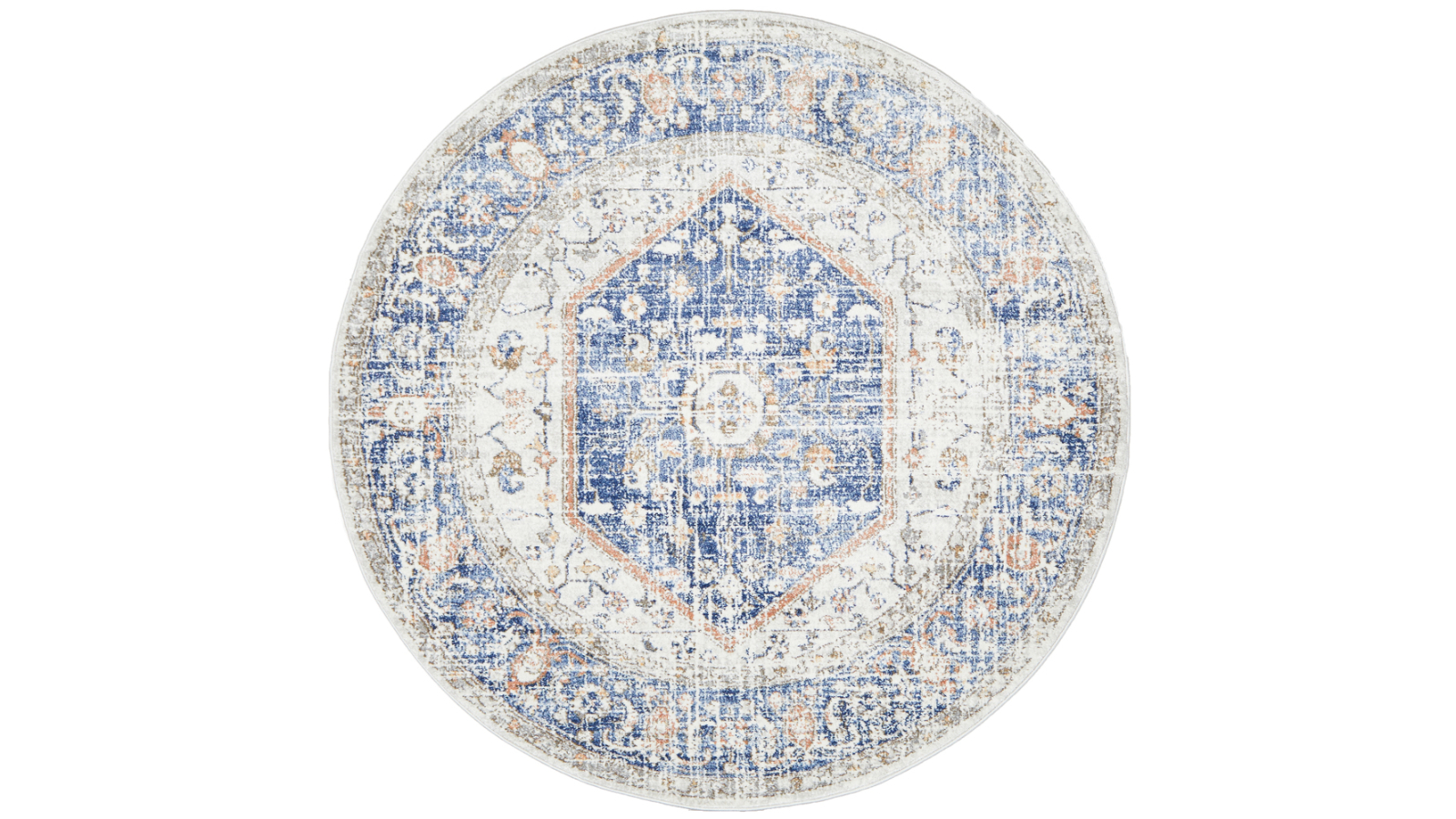 The Weave Studio Joie Lorissa Blue Round Rug